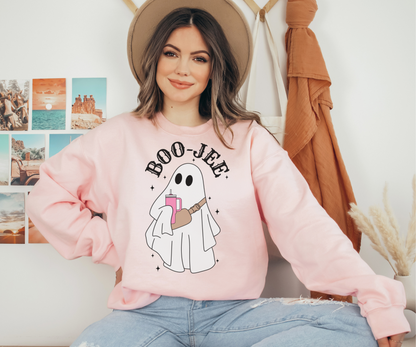 Boo Jee Sweatshirt, Halloween Ghost Sweatshirt, Ghost Tumbler Shirt, Tumbler Sweatshirt, Funny Halloween Shirt, Ghost Sweatshirt