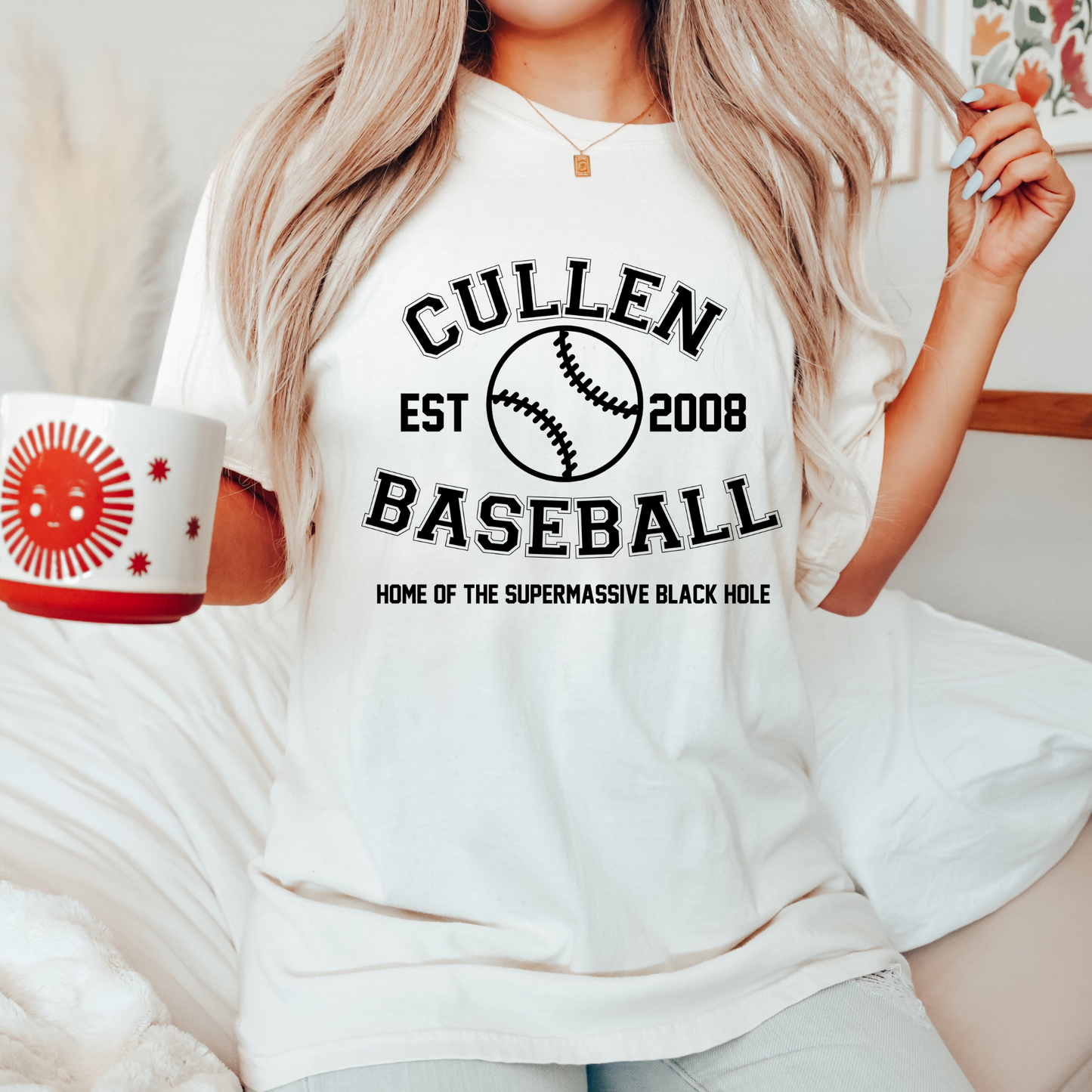 Cullen Baseball Shirt, Bookish Shirt, Stephanie Meyer, Bookish Gift, Bookworm Gift, TITSOAK, Supermassive Black Hole