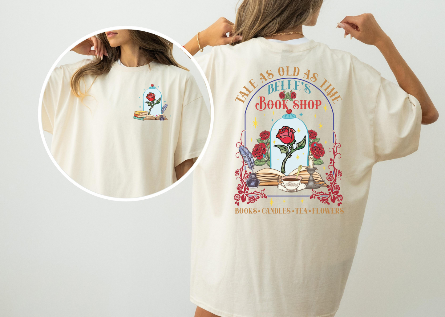 Belle's Book Shop Shirt, Disney Vacation Shirt, Princess Belle