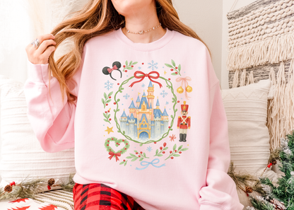 Magical Christmas Castle Shirt, Disney Shirt, Bookworm Shirt, Reader Shirt, Bookworm Gift, Varsity Bookworm Shirt