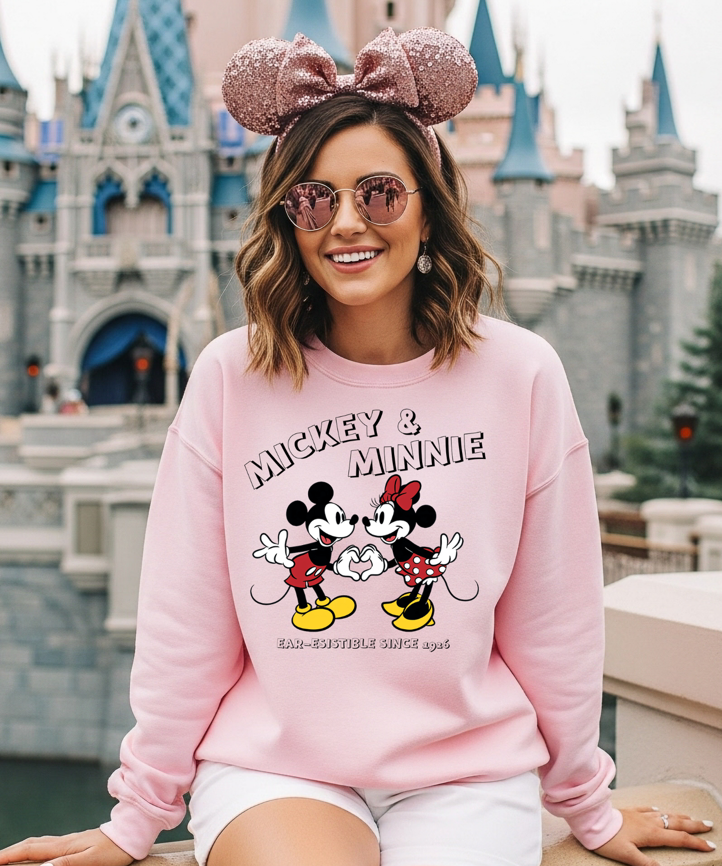 Mickey & Minnie Heart Hands Shirt, Disney World Shirt