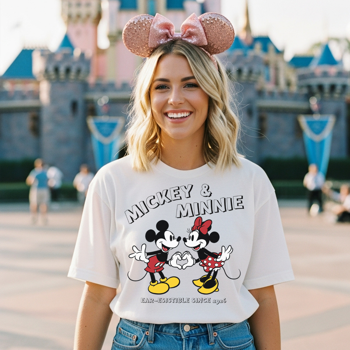 Mickey & Minnie Heart Hands Shirt, Disney World Shirt