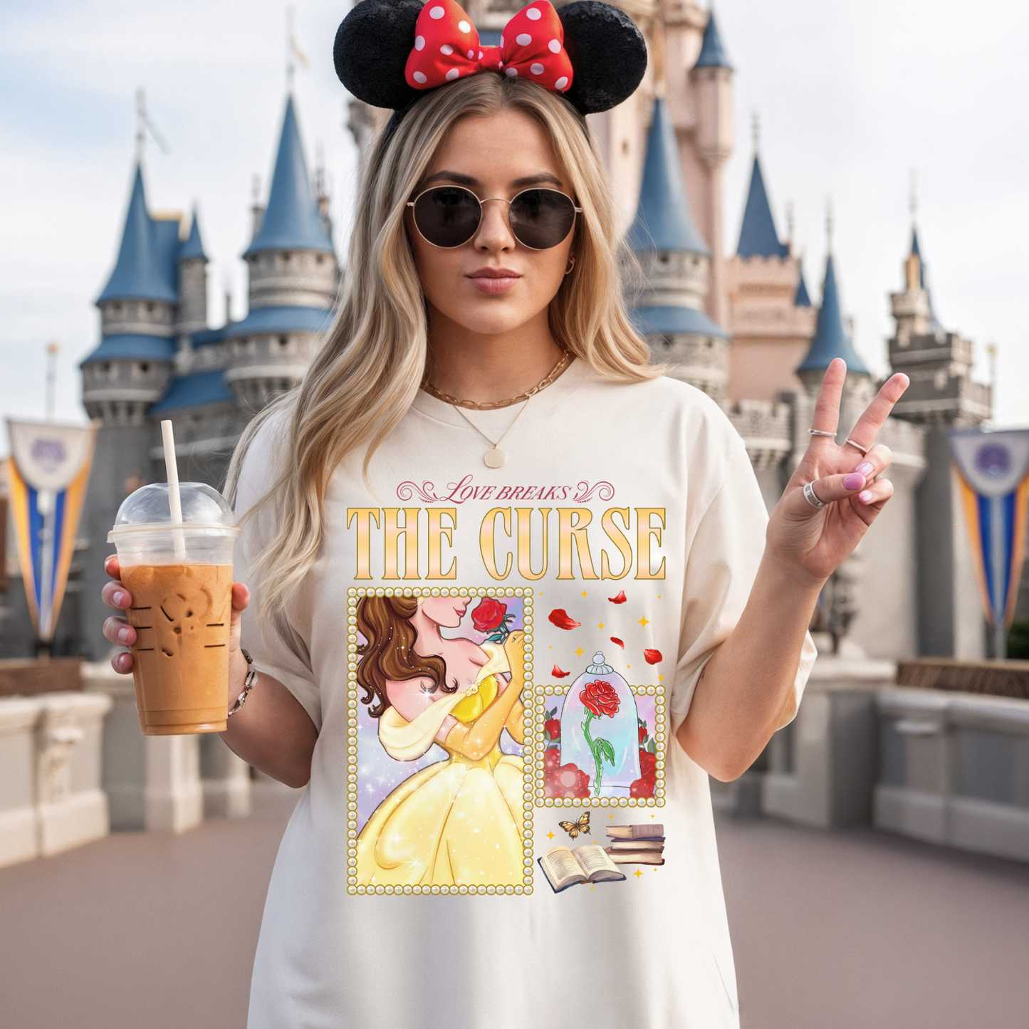 Love Breaks The Curse Shirt, Taylor Swift Lyrics, Disney World Shirt, Belle Shirt