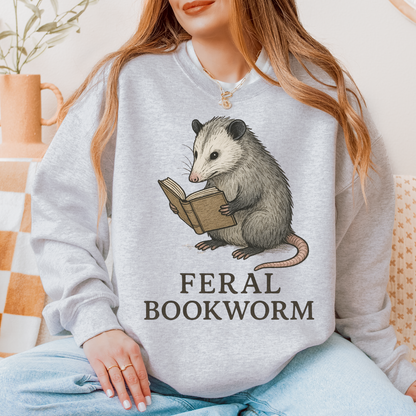 Feral Bookworm Shirt, Bookworm Shirt, Reader Shirt, Bookworm Gift, Varsity Bookworm Shirt