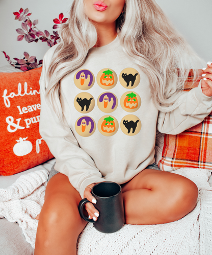 Halloween Cookies Sweatshirt, Sugar Cookie Halloween Shirt, Halloween Sweatshirt, Halloween Shirt, Ghost Sweatshirt, Boo Shirt