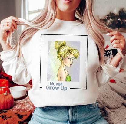 Never Grow Up Shirt, Taylor Swift Lyrics, Disney World Shirt, Tinkerbell Peter Pan Shirt