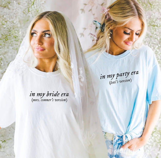 In My Bride Era Shirt, Bridesmaid Shirt, Bachelorette Shirt, Taylor Swift Shirt