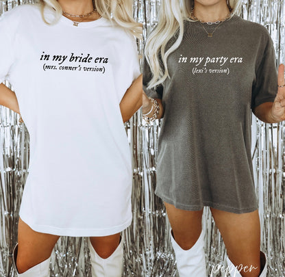 In My Bride Era Shirt, Bridesmaid Shirt, Bachelorette Shirt, Taylor Swift Shirt
