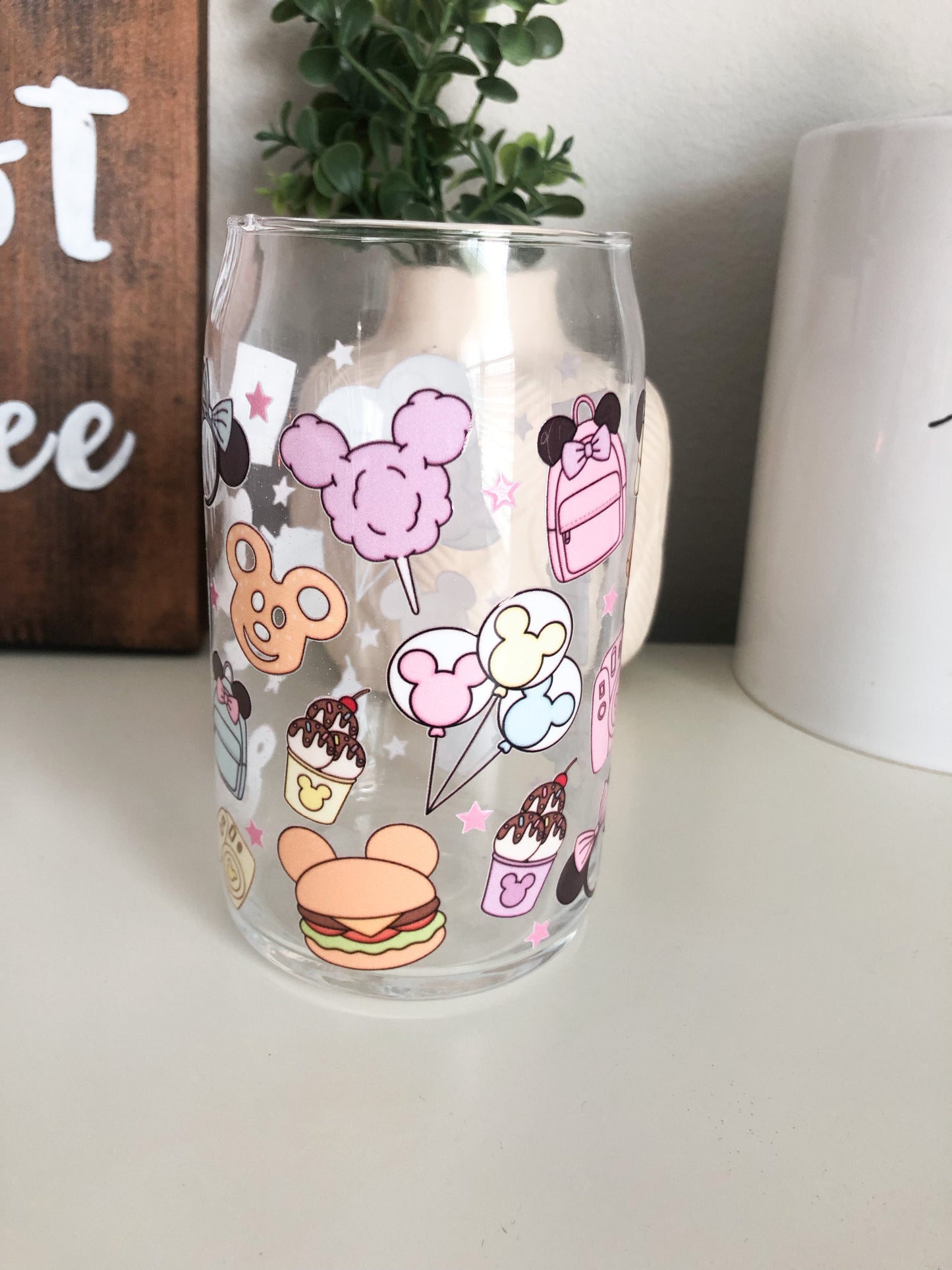 Overstimulated Moms Club Coffee Glass, Mom Iced Coffee Glass, DTF Beer Can Glass, Iced Coffee Glass, Mama Gifts, Mama Coffee Cup