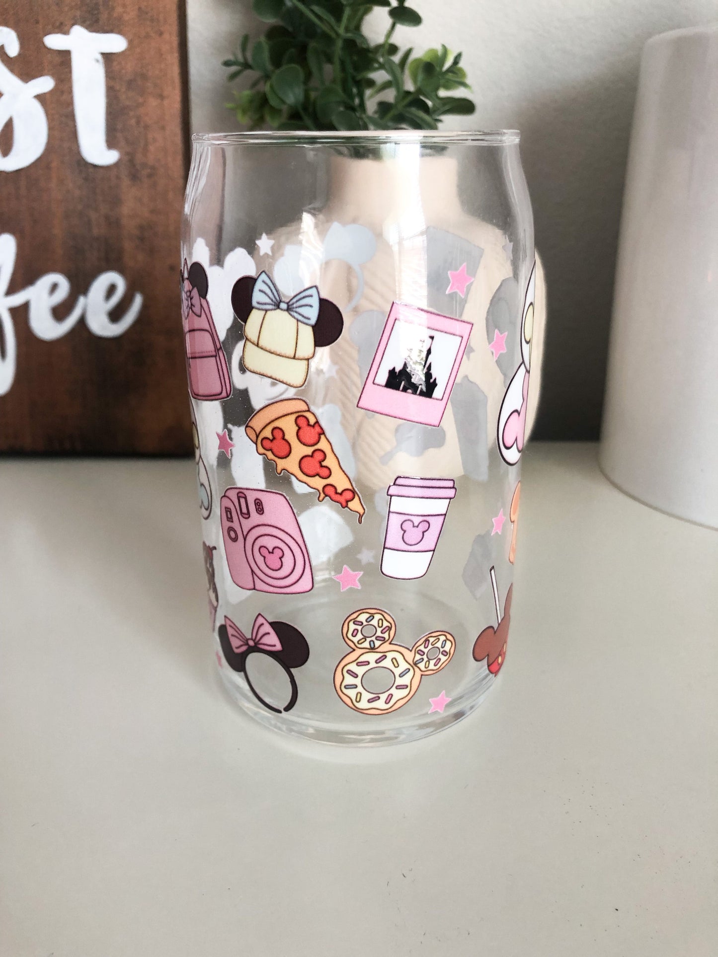 Overstimulated Moms Club Coffee Glass, Mom Iced Coffee Glass, DTF Beer Can Glass, Iced Coffee Glass, Mama Gifts, Mama Coffee Cup
