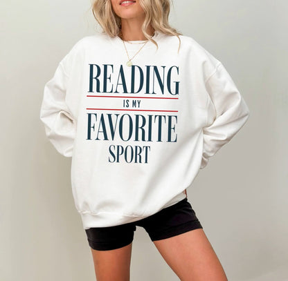 Reading is my Favorite Sport Shirt, Bookish Shirt, Bookworm Shirt, Reader Shirt, Bookworm Gift, Varsity Bookworm Shirt