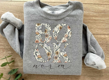 Floral Bookworm Shirt, BookishShirt, Bookworm Shirt, Reader Shirt, Bookworm Gift