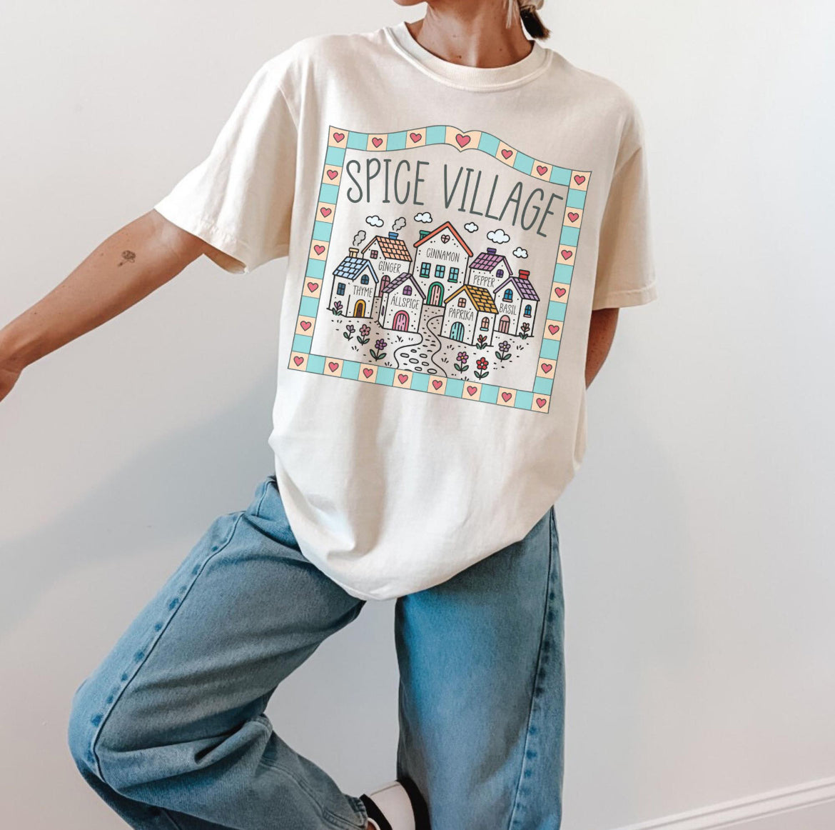Lennox Spice Village Shirt, Thrift Shopping Shirt, Reader Shirt, Bookworm Gift, Varsity Bookworm Shirt
