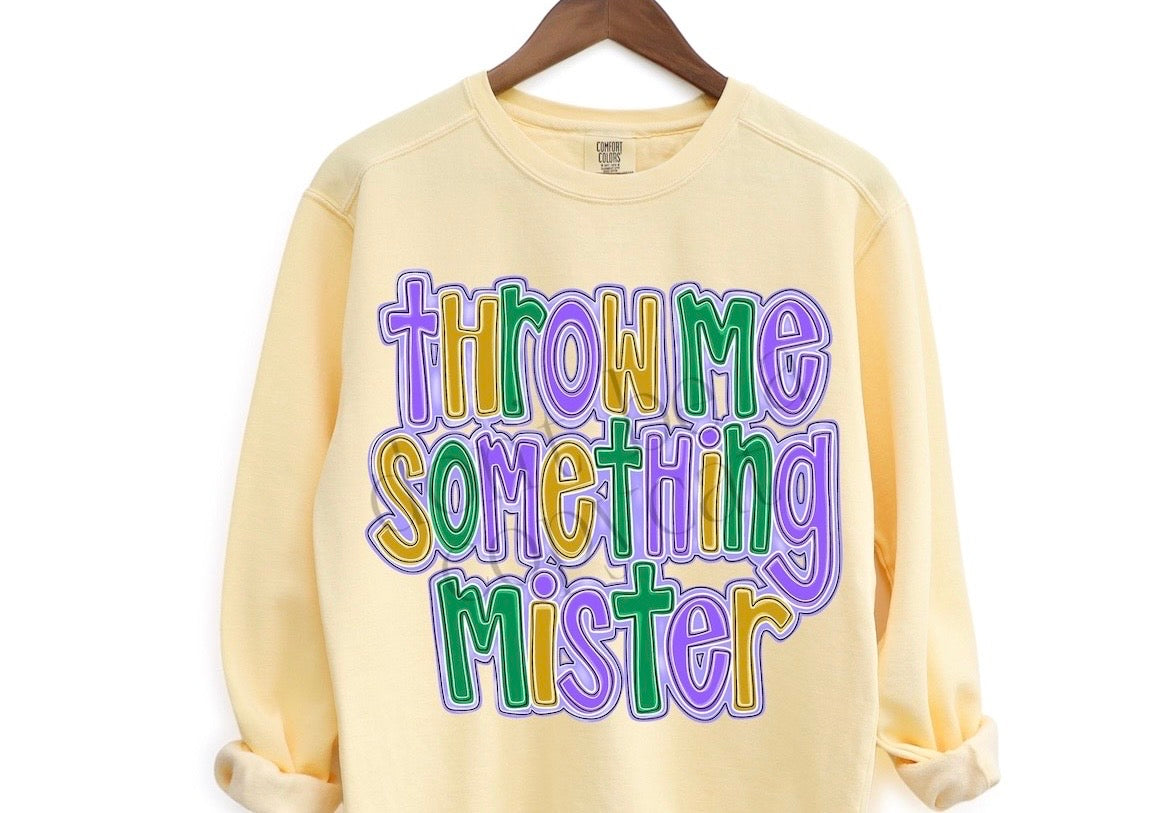 Throw Me Something Mister Shirt, Mardi Gras Shirt