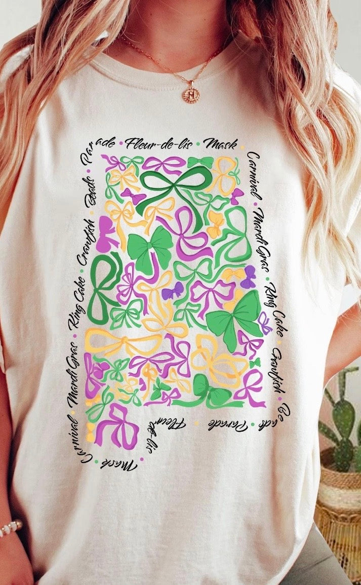 Alabama Mardi Gras Shirt, Mardi Gras Coquette Shirt, Reader Shirt, Bookworm Gift, Varsity Bookworm Shirt