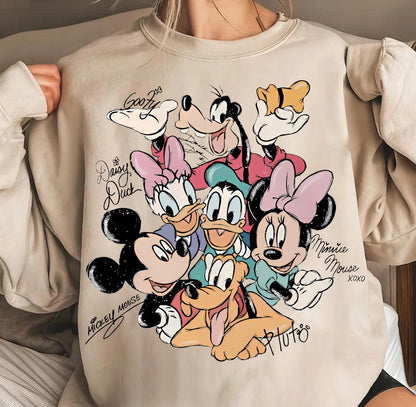 Mickey and Friends Autograph Shirt, Disney World Shirt