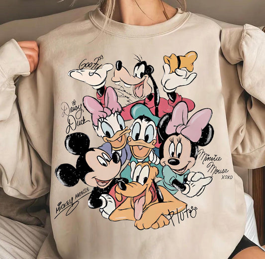 Mickey and Friends Autograph Shirt, Disney World Shirt