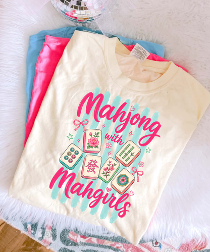 Mahjong with Mah Girls Shirt