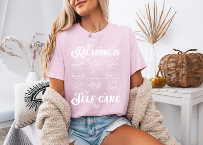 Reading Is Self Care Shirt, Bookish Shirt, Book Tee, Butterfly Shirt, Self Love Shirt, Bookworm Shirt, Book Club Shirt, Book Club, Bookworm