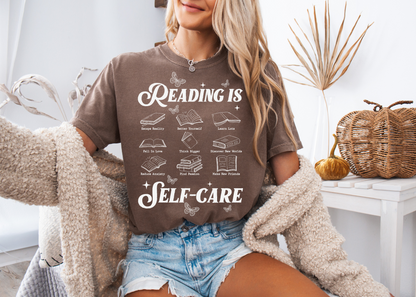 Reading Is Self Care Shirt, Bookish Shirt, Book Tee, Butterfly Shirt, Self Love Shirt, Bookworm Shirt, Book Club Shirt, Book Club, Bookworm