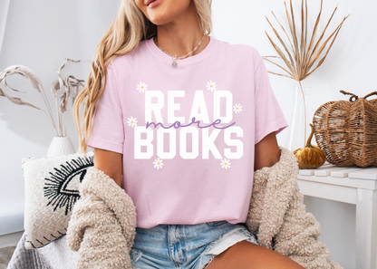 Read More Books T Shirt, Bookish Shirt, Bookish Valentine's Day Shirt, Bookish Gift, Bookworm Gift, Booktok Shirt, Book Lover Gifts, Bookworm