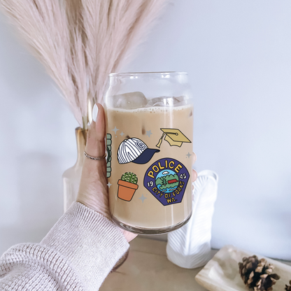 Forks WA Iced Coffee Glass, Booktok Glass, Iced Coffee Glass, Bookworm Gifts, Vampire Coffee Glass, Bookworm Cup, Bookish Glass