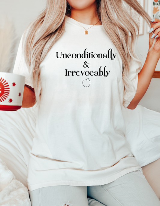 Unconditionally and Irrevocably Shirt, Bookish Shirt, Stephanie Meyer, Bookish Gift, Bookworm Gift, TITSOAK, La Push Baby