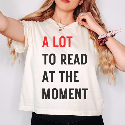 A Lot To Read At The Moment Shirt, Bookworm Shirt, Reader Shirt, Taylor Swift Shirt