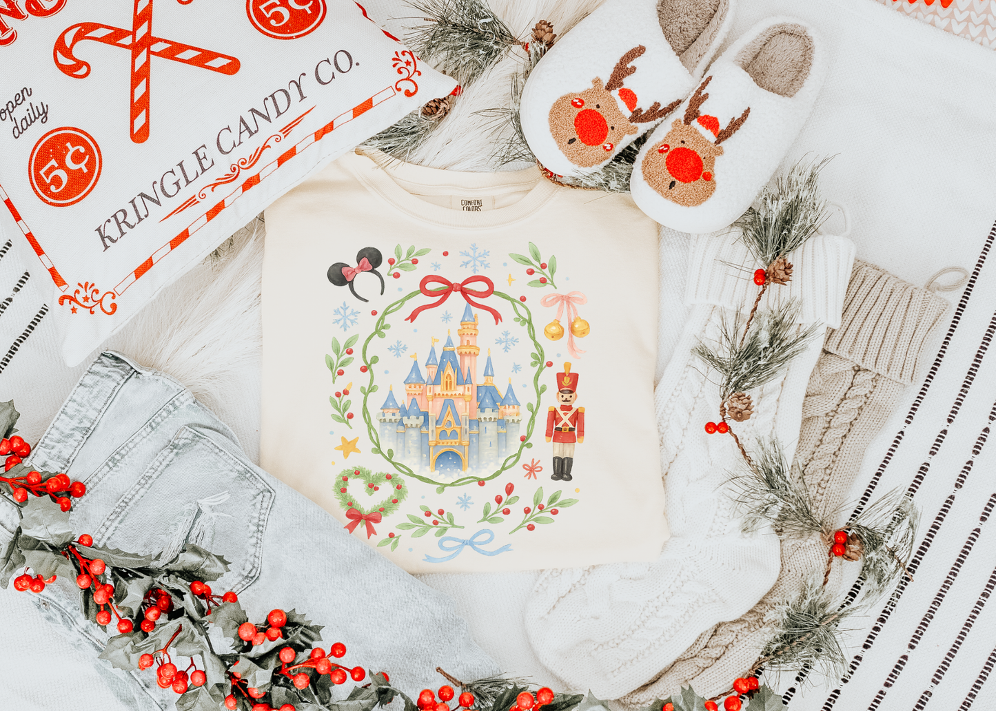 Magical Christmas Castle Shirt, Disney Shirt, Bookworm Shirt, Reader Shirt, Bookworm Gift, Varsity Bookworm Shirt