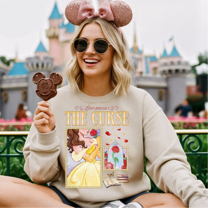 Love Breaks The Curse Shirt, Taylor Swift Lyrics, Disney World Shirt, Belle Shirt