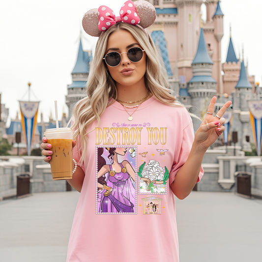 She is Here to Destroy You Shirt, Taylor Swift Lyrics, Disney World Shirt, Meg Hercules Shirt