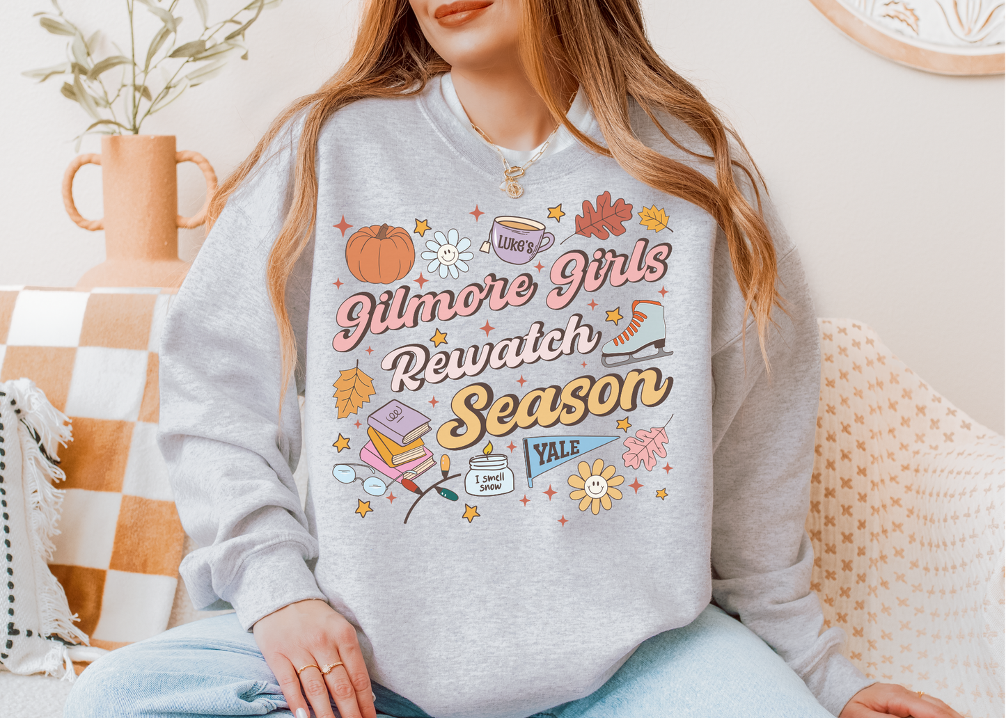 Gilmore Girls Rewatch Season Shirt, Gilmore Girls Shirt, Bookworm Shirt, Reader Shirt, Bookworm Gift, Varsity Bookworm Shirt