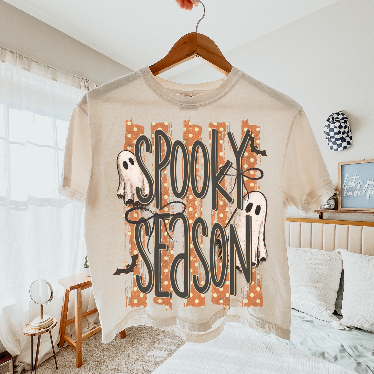 Spooky Season Stripe Shirt, Halloween Shirt, Trendy Halloween