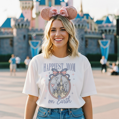 Happiest Mom On Earth Shirt, Disney Vacation Shirt, Disney World Shirt