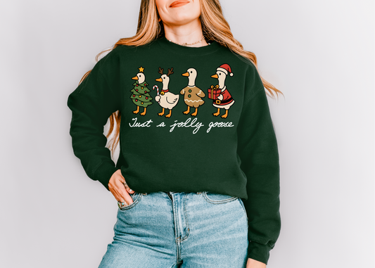 Just a Jolly Goose Shirt, Silly Goose Christmas Shirt, Bookworm Shirt, Reader Shirt, Bookworm Gift, Varsity Bookworm Shirt