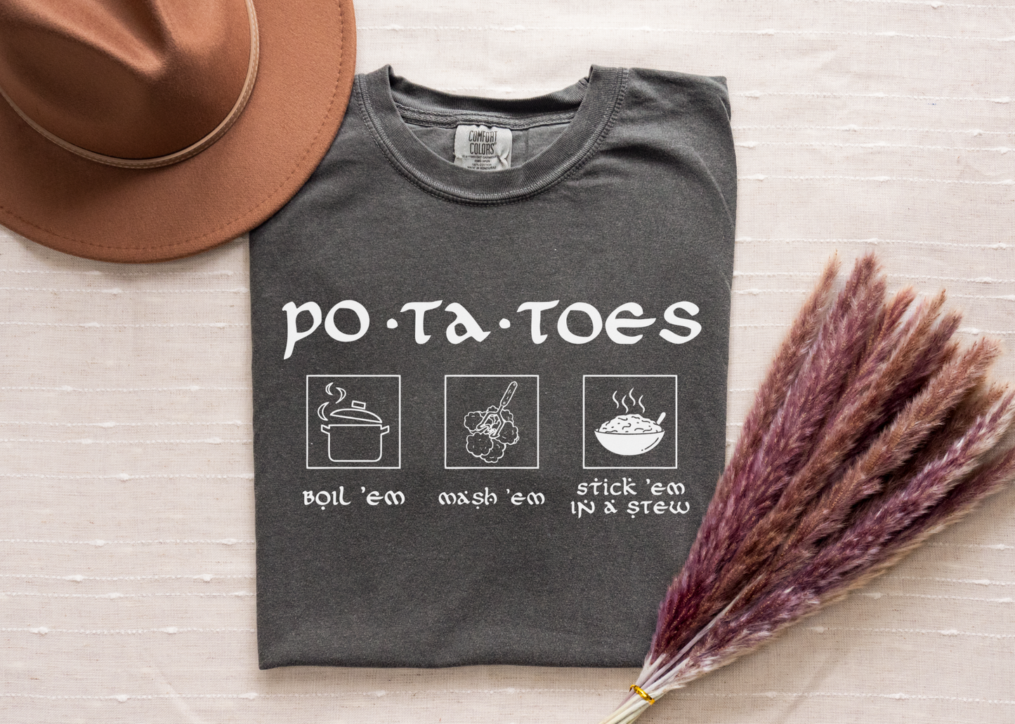 Po-ta-toes Shirt, Shire Shirt, Bookworm Shirt, Reader Shirt, Reading Shirt, Lord of the Rings, J R R Tolkien