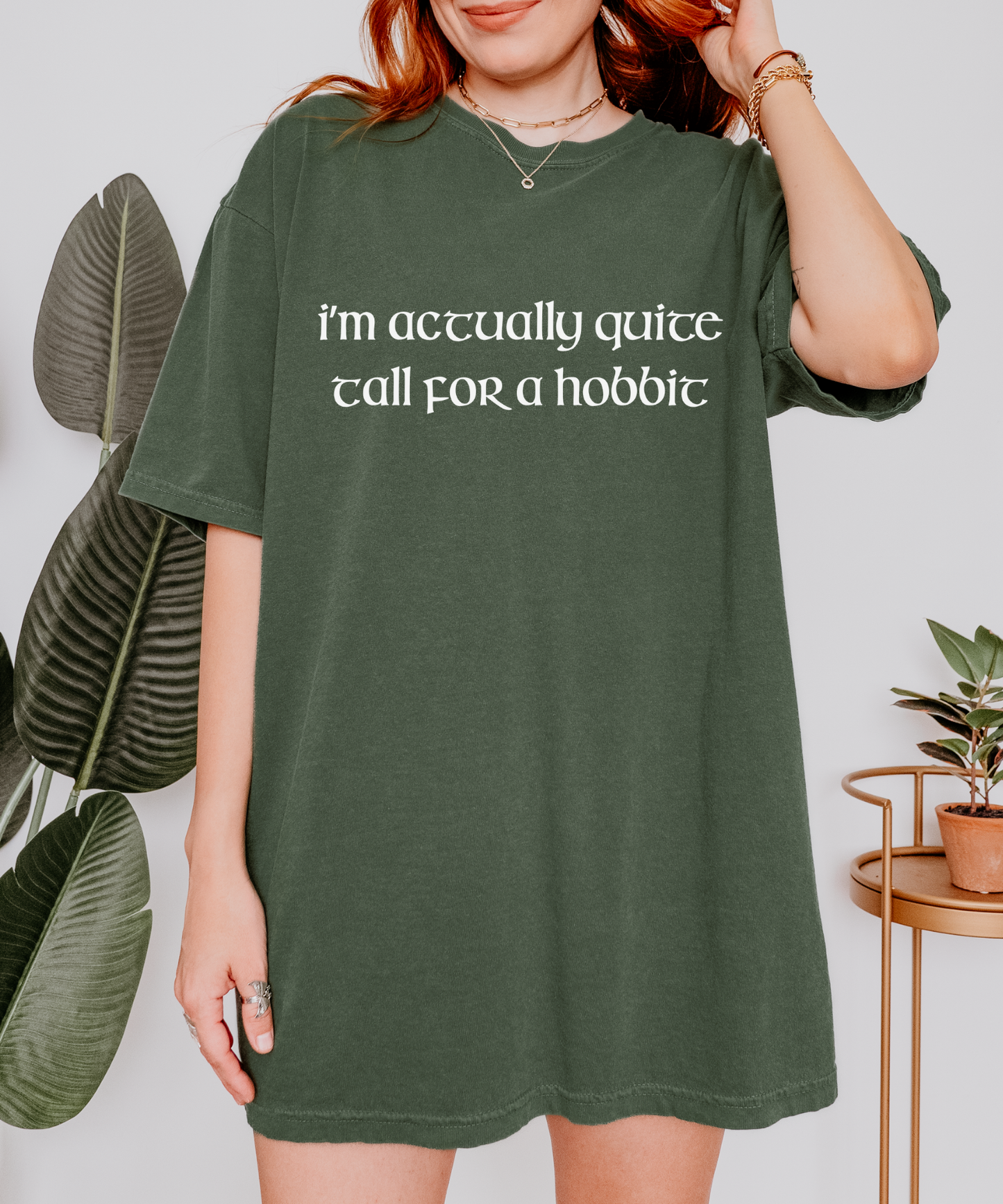 I'm Actually Quite Tall For A Hobbit Shirt, Bookworm Shirt, Reader Shirt, Reading Shirt, Lord of the Rings, J R R Tolkien