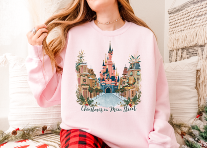 Christmas on Main Street Shirt, Disney Christmas Shirt, Bookworm Shirt, Reader Shirt, Bookworm Gift, Varsity Bookworm Shirt