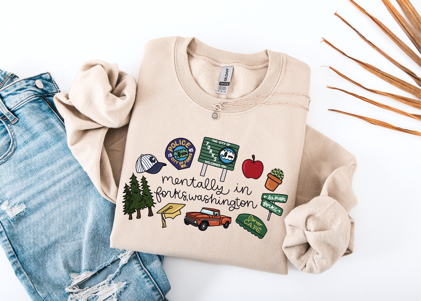 Mentally in Forks Shirt, Hoa Hoa Hoa TShirt, Stephanie Meyer, Bookish Gift, Bookworm Gifts, TITSOAK, La Push Beach (Copy)