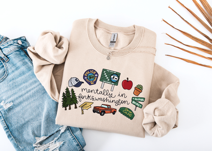 Mentally in Forks Shirt, Hoa Hoa Hoa TShirt, Stephanie Meyer, Bookish Gift, Bookworm Gifts, TITSOAK, La Push Beach (Copy)