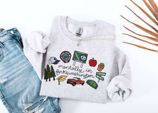 Mentally in Forks Shirt, Hoa Hoa Hoa TShirt, Stephanie Meyer, Bookish Gift, Bookworm Gifts, TITSOAK, La Push Beach (Copy)