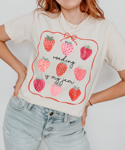 Reading Is My Jam Shirt, Bookworm Shirt, Reader Shirt, Summer Reading Shirt