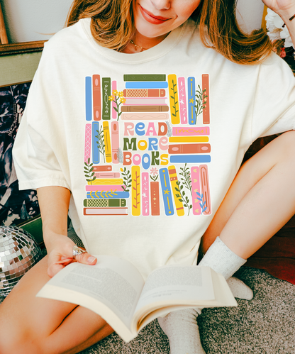 Read More Books Shirt, Bookworm Shirt, Reader Shirt, Summer Reading Shirt