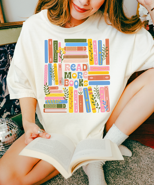 Read More Books Shirt, Bookworm Shirt, Reader Shirt, Summer Reading Shirt