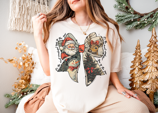 Christmas Bow Shirt, Classic Christmas Shirt, Bookworm Shirt, Reader Shirt, Bookworm Gift, Varsity Bookworm Shirt