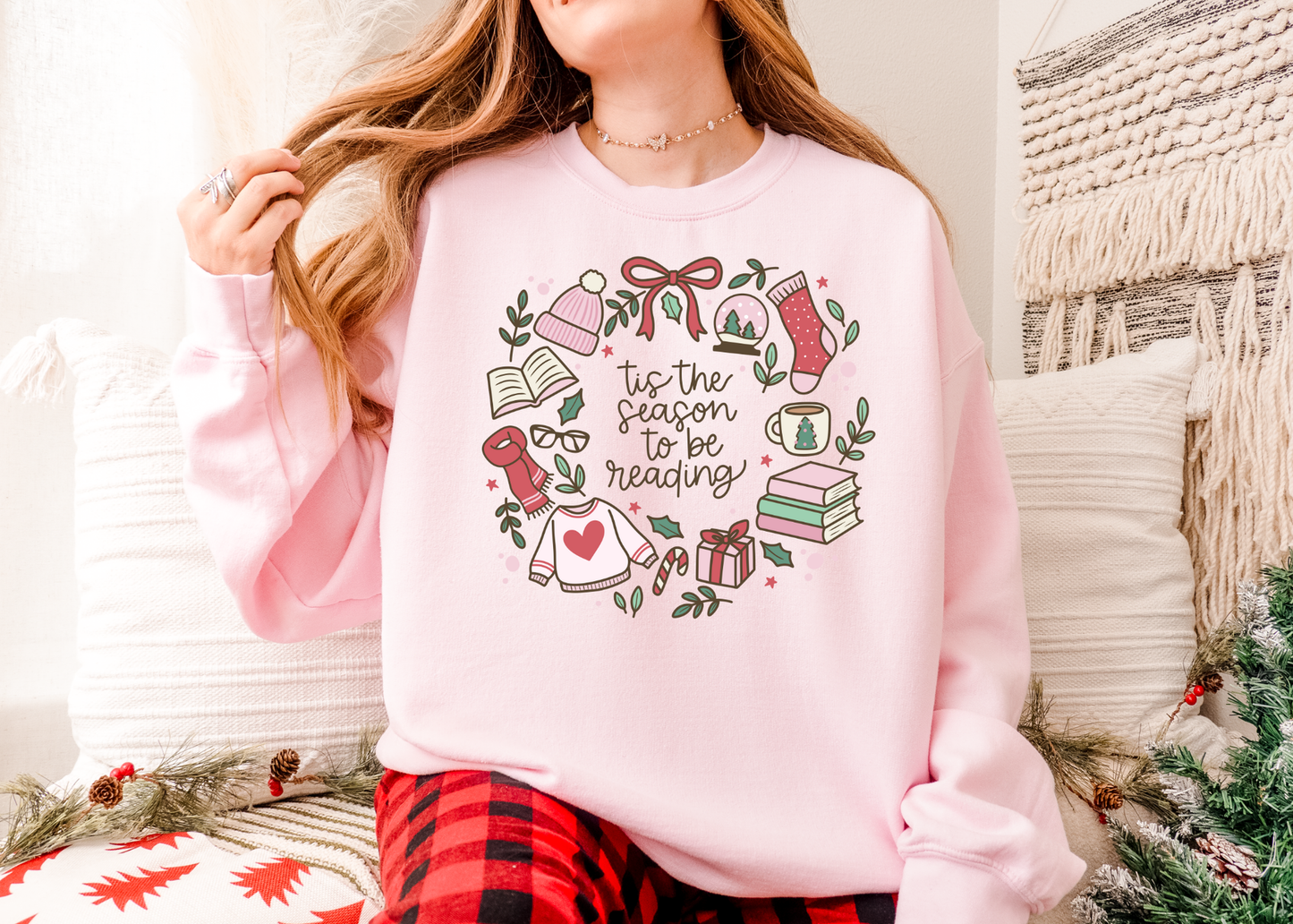 Tis the Season to be Reading Shirt, Bookish Christmas Shirt, Bookworm Shirt, Reader Shirt, Bookworm Gift, Varsity Bookworm Shirt