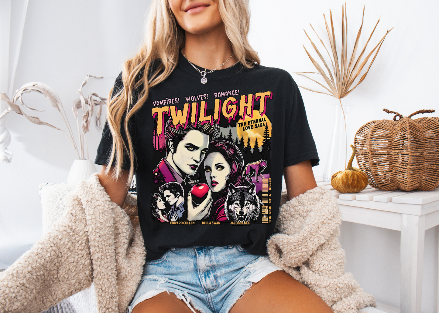 Twilight Stamps Shirt, Hoa Hoa Hoa TShirt, Stephanie Meyer, Bookish Gift, Bookworm Gifts, TITSOAK, La Push Beach (Copy) (Copy) (Copy)