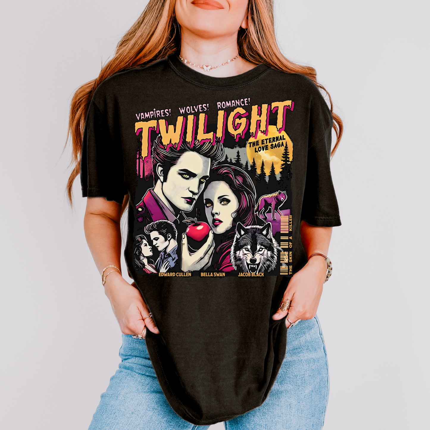 Twilight Stamps Shirt, Hoa Hoa Hoa TShirt, Stephanie Meyer, Bookish Gift, Bookworm Gifts, TITSOAK, La Push Beach (Copy) (Copy) (Copy)