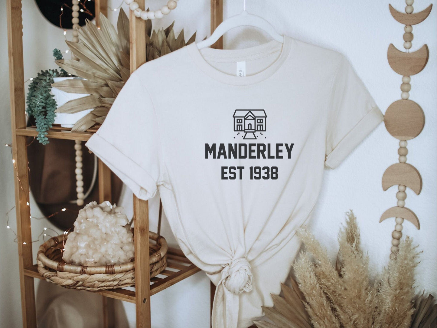 Manderley Shirt, Manderley Est 1938, Rebecca, Daphne du Maurier Shirt, Rebecca Shirt, Bookish Gift, Bookworm Gift, Daphne du Maurier