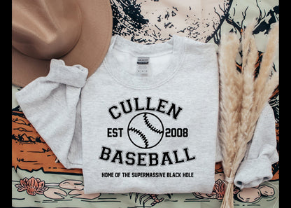 Cullen Baseball Sweatshirt, Bookish Shirt, Stephanie Meyer, Bookish Gift, Bookworm Gifts, TITSOAK, Supermassive Black Hole